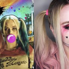 Harley Quinn Makeup Margot Robbie, Harley Quinn Makeup Red Black, Harley Quinn Makeup Tutorial, Og Harley Quinn Makeup, Original Harley Quinn Makeup