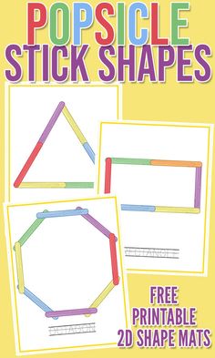 popsicle stick shapes for kids to make