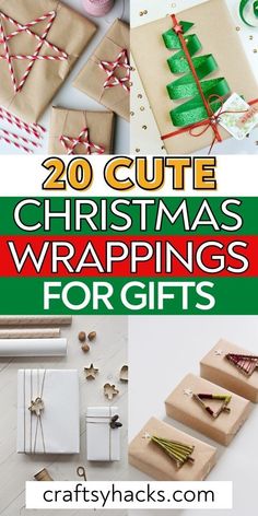 20 cute christmas wrappings for gifts