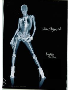 an x - ray image of a skeleton with the words i believe, it's your old