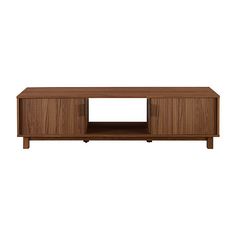 the sideboard is made out of wood and has two drawers on each side, one with