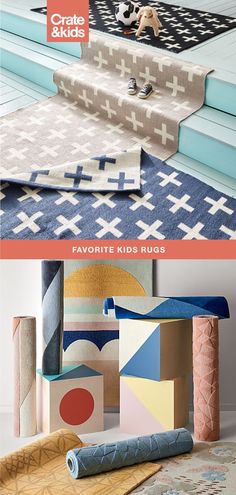 an advertisement for carpets and rugs with the words favorite kids rugs on it