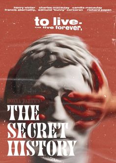 the secret history movie poster with hands covering face