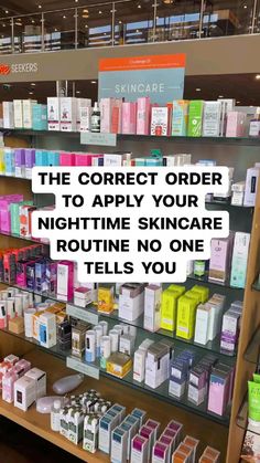 Order Of Nighttime Skincare, Nightly Face Routine Skin Care, Facial Night Routine, Simple Night Time Skin Routine, Order Of Skin Care Products At Night, Night Time Skin Care Routine Steps, Night Time Face Routine Skin Care, Face Night Routine Skincare, Nighttime Skincare Routine Order