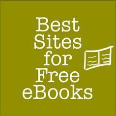 the words best sites for free ebooks are shown in white on a green background