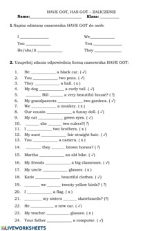 the worksheet is shown for students to learn how to write an english language