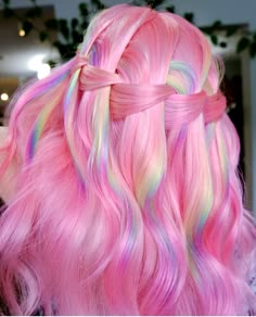 Pastel Dyed Hair, Bubblegum Pink Hair, 3d Pokemon, Fairy Hair, Beauty Hairstyles, Balayage Brunette, Pastel Hair, Love Style