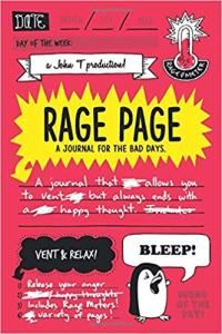 the cover of rage page, a journal for the bad days