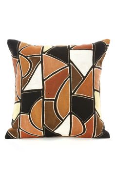 Desert Cathedral Organic Cotton Pillow Cover, Image African Pillow, Organic Cotton Pillows, African Home, African Home Decor, Cow Bones, Handmade Fair, African Decor, Glass Pattern, Handmade African