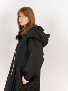 Women's Raincoats - Hokkaido Unisex - Norwegian Rain Quilted Coat, Black Quilt, The Spirit, Ankle Length, Insulation, Sonic