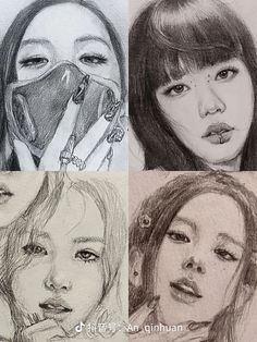 Kpop Drawings Blackpink Jisoo, Mermaid Coloring Pages For Adults, Jisoo Drawing, Blackpink Drawing, Baby Animal Drawings, Fantasy Mermaid, Pop Art Drawing, Pencil Sketch Images, 17 Kpop