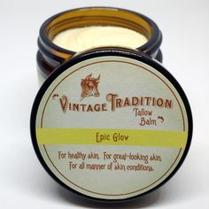 Epic Glow Tallow Balm with Green Pasture Oils - Natural Skin Care Tallow Balm, Heel Balm, Myrrh Oil, Beef Tallow, Plant Based Skincare, Green Pasture, Oil Skin Care, Body Balm, Fish Oil