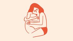 a woman holding a baby in her arms