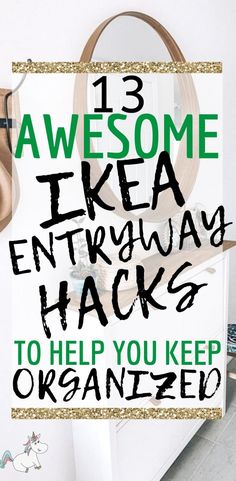 These 13 best Ikea entryway hacks will allow you to have a functional & stylish hallway in your home on a great budget! Make sure you don't miss them! Hall Inspiration Ikea, Ikea Bed Slats, Ikea Bench, Ikea Shoe Cabinet, Diy Halloween Dekoration, Cama Ikea, Ikea Entryway, Billy Ikea