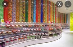 a candy store filled with lots of colorful candies