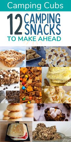 12 camping snacks to make ahead of your trip Homemade Camping Snacks, Easy Camp Snacks, Premade Camping Snacks, Make Ahead Desserts For Camping, Easy Camping Snacks Ideas, Hunting Trip Snacks, Camping Treats For Kids, Snacks For Atv Riding