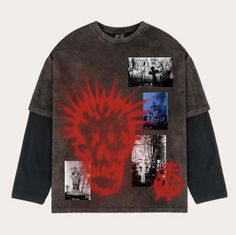 Punk Tshirt, Reworked Clothes, Concept Fashion, Shirt Design Inspiration, Painted Clothes, Dream Clothes, Apparel Design, Tee Design, Grunge Outfits