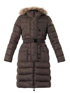 Moncler Genevrier fur-trim quilted down coat Duffle Coat Women, Weather Clothes, Lab Coats, Petite Coat, Duffle Coat, Raincoats For Women, Womens Parka, Trench Coats Women, Winter Coats Women