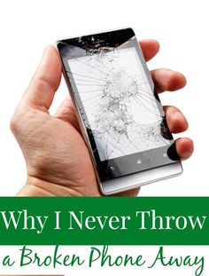 Have a broken phone or tablet lying around? Me too. Several in fact. I NEVER throw them away though! Instead? I make them work for me one last time (and you can too!) Cell Phone Bill, Car Life Hacks, Broken Phone, Diy Gift Card, One Last Time, Electronics Projects Diy, Old Phone, Saving Ideas, Frugal Tips