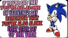 Sonic Says, Happy Valentine's Day, Happy Valentine's