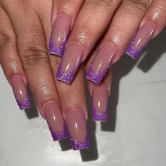 Explore 30 chic and stylish purple French tip nail ideas for a flawless manicure! Whether you're into bold colors or subtle gradients, find your perfect nail art inspiration here. French Tip Nail Ideas, Tip Nail Ideas