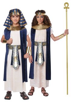 PRICES MAY VARY. Size: S/M 100% polyester fabric, 100% polyurethane faux leather & foam Pullover tunic has cap sleeves Drape rectangular crushed velvet stole as desired Belt has fabric ties at back, faux leather & brocade ribbon front drape Tunic Costume, Egypt Costume, Amun Ra, Pharaoh Costume, Nativity Costumes, Headband Veil, Girls Halloween Outfits, California Costumes, International Relations