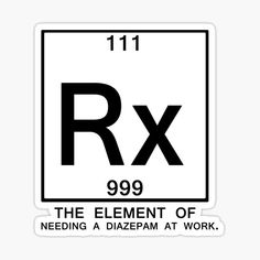 the element of rx is needed to be used as a symbol for work sticker