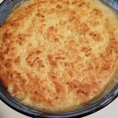 a baked dish is sitting on the stove