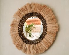 This boho chic wall mirror called The Mowgli Mirror is a stylish choice to decorate your interior. Artificial Flowers Decor, Boho Chique, Chic Mirror, Outdoor Furniture Sofa, Styl Boho, Tahiti, Malaga, Wall Mirror