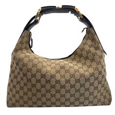 Authentic Monogram Medium Horsebit Chain Hobo Dark Brown Good Condition, Some Rubbing On Canvas. Clean Inside Smoke Free Comes With Dust Bag Size Length: 14 1/2” Height: 10 1/2” Width: 3 1/2” Drop: 6” Bags Gucci, Gucci Monogram, Gucci Bags, Hand Bags, Dark Brown, Dust Bag, Bag Lady, Monogram, Gucci