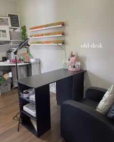 swipe to build my desk with me 🤭 i’ve had this desk for awhile now but had to share the step by step with you 🌿 @ikeacanada @ikea - alex drawers - tabletop @neatfi - desk lamp message @_thejadeaesthetic today! professional nail tech & artist, specializing in nail art. 🎨 check out our website for info, prices, policies! 💅🏼 join the broadcast channel in my bio for updates! 🌿🥰 #naildesk #naildesks #nailtechdesk #nailtechroom #aestheticsroom #nailtechstudio #aestheticsstudio #ikeanaildesk... Nail Tech Setup At Home, Nail Tech Station, Nail Tech Room, Nail Tech Desk, Nail Tech Station At Home, Home Nail Salon Ideas, Alex Drawers, Tech Room