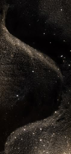 an image of stars in the night sky with black and white colors, as seen from space