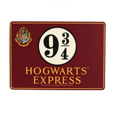 the hogwart's express sign is on display in front of a white background