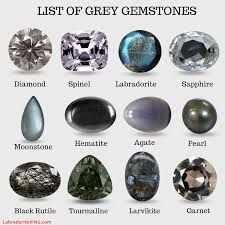 Grey Gemstones, Gemstones Chart, Gray Gemstones, Jewelry Knowledge, Types Of Gems, Crystal Healing Stones, Minerals And Gemstones, Rocks And Gems, Gems Jewelry