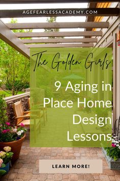 the front porch with flowers and potted plants on it is featured in this article