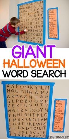 this giant halloween word search is great for kids to practice their spelling skills and help them learn