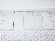 marble tiles are laid out on the floor