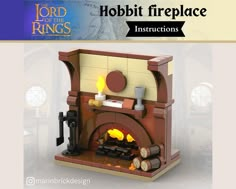 the lord of the rings hobbit fireplace instructions