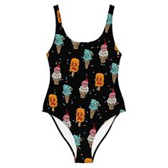 This spooky one-piece swimsuit for all figures will bring out your best features. Enjoy the smooth fabric and the flattering design, and show it off by the sea or pool! 📦 FREE SHIPPING ON USA ORDERS OVER $35 📦 - 82% Polyester, 18% Spandex - Chlorine-resistant fabric - Cheeky fit with a scoop neckline and a low scoop back - Double-layer front - Four-way stretch material stretches and recovers on the cross and lengthwise grains --SIZING-- Please check size chart, it's the last photo. --SHIPPING- Playful Graphic Print Swimwear, Casual Summer Swimwear With Character Print, Summer Beach Swimwear With Cartoon Print, Summer Cartoon Print Swimwear For Pool, Cartoon Print Swimwear For Summer Pool Time, Summer Cartoon Print Swimwear, Cartoon Print Swimwear For Summer Swimming, Playful Character Print Swimwear, Cartoon Print Swimwear For Summer