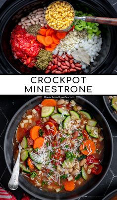 crockpot minestone is an easy and delicious meal to make in the slow cooker