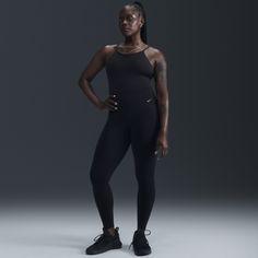 Whether it's yoga or a bike ride or a walk, you can move freely in our unbelievably soft Nike Zenvy leggings. Their InfinaSoft fabric is lightweight—but still squat-proof!—with softness that you can feel with every bend, stretch and shift. Fewer pockets give you a streamlined look, but the drop-in pocket at the center back is still big enough to hold your phone. Plus, they're durable enough for you to move, wash and wear again and again. Nike Sporty Tight Activewear, Nike Tight Athleisure Leggings, Nike Athleisure Tights For Workout, Nike Sporty Leggings For Gym, Nike Sporty Tights For Gym, Nike Sporty Gym Tights, Nike Compression Yoga Pants, Nike Compression Yoga Pants Sportswear, Nike Tight Athleisure Activewear