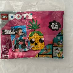 there is a plastic bag that has some legos in it