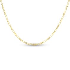 Fashioned in versatile 14K yellow gold, this 16-inch figaro link chain necklace is perfect for a bold layered look. The chain is approximately 1.3mm wide and secures in place with a lobster clasp. Figaro Chain Necklace, Jared The Galleria Of Jewelry, Necklace Clasps, Necklace Chain Lengths, Figaro Chain, Figaro Chains, Link Chain Necklace, Classic Watches, Chain Ring