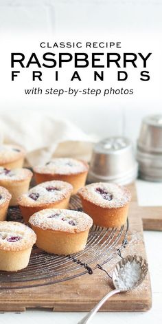 the recipe for raspberry fritters with step - by - step photos