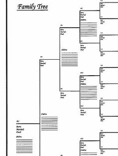 a family tree is shown in black and white