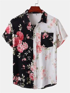 Pattern: floralColor:C71,C69,C72,C70,C68,C72-1,C72-2Product Category:ShirtSize: M,L,XL,2XL,3XLShape: SlimCollar:LapelThickness:NormalApplicable gender: maleApplicable age:AdultSleeve Length:Short SleeveStyle Details: PrintingTechnics: Printing / Dyeing Patterned Shirts, Floral Print Design, Printed Polo Shirts, Floral Print Shirt, Mens Short Sleeve Shirt, Hawaiian Style, Cotton Polo Shirt, Floral Print Shorts, Vacation Shirts