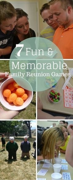 the family reunion games are fun and easy to play with their kids as they celebrate