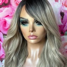 This Wig Is Beautiful. 24” Blonde Premium Blend Wig Of Synthetic And Human Hair. It’s Heat Resistant Up To 300 Degrees. No Glue Needed. 200 Density, Lots Of Hair! It’s Washed And Styled With Beachy Waves. It Has A Side Feather Bang. It’s Not Shiney Like Most Wigs Are Because It’s A Premium Blend. It’s Truly A Show Stopper Wig. It Has 3 Clips And Adjustable Straps For Extra Security So It Won’t Move Or Go Anywhere As You Wear It. I Have The Pink Duster It Came In. She’s Ready To Ship. Don’t Hesit Blend Wig, Feathered Bangs, Beachy Waves, The Pink, Wig Hairstyles, Heat Resistant, Density, Human Hair, Womens Hairstyles