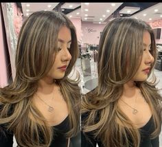 Latina Hair, Rambut Brunette, Blonde Highlights On Dark Hair, Black Hair Balayage, Brown Hair Looks, Brown Hair Inspo, Hair Inspiration Long, Hair Tint, Hair Color Streaks