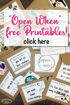 open when free printables are available for the classroom to use on their own